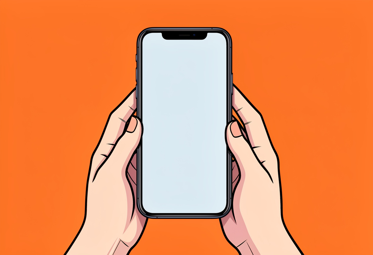 Phone in someones hands getting a quote from Fortress Asbestos Surveys